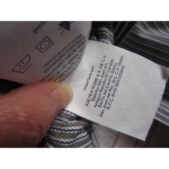 Tommy Hilfiger Home Pillow/Cushion Cover - 100% Cotton Red/White/Blue Rectangle - Picture 12 of 12